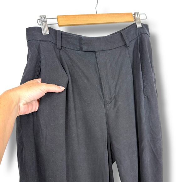 EVERLANE Pants Womens 8 Black The Tencel Way-High Taper Business Career - Picture 7 of 12